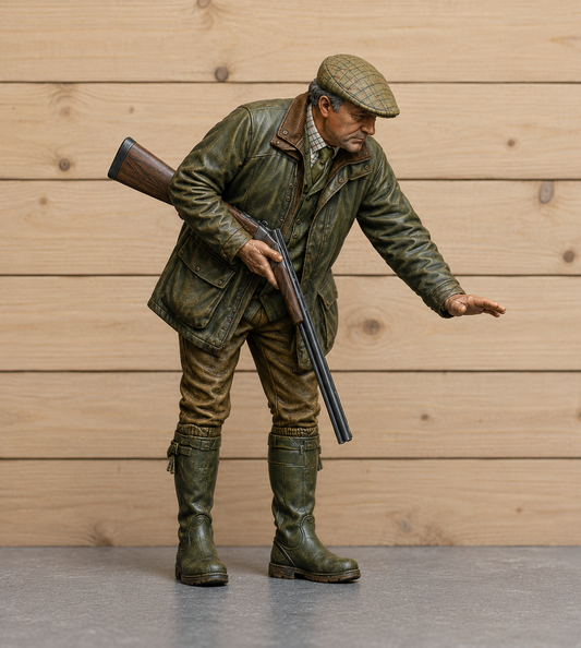 L2 Hunter Petting Gun Dog Figure – Country Sports Shooter Unpainted