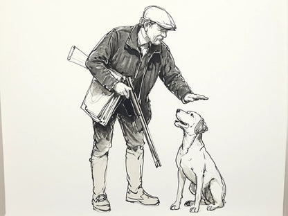 L2 Hunter Petting Gun Dog Figure – Country Sports Shooter Unpainted