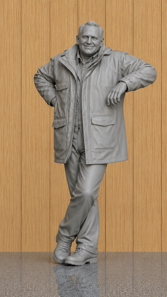L30 Welsh Country Vet Figure – Unpainted Scale Model Rural Veterinarian Inspired by TV