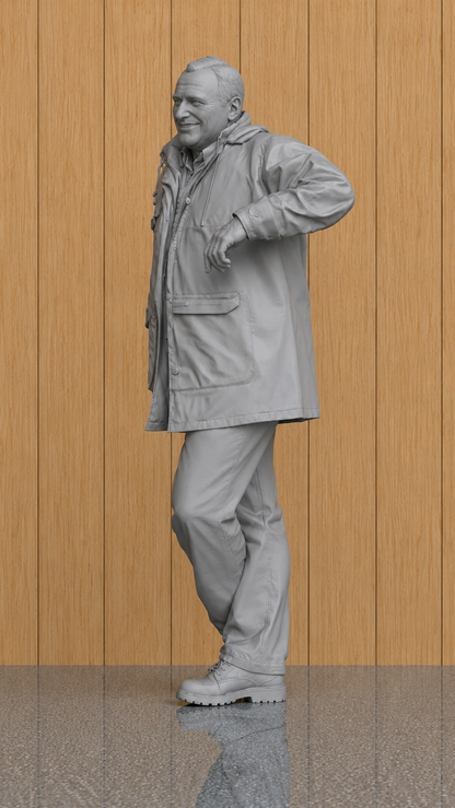 L30 Welsh Country Vet Figure – Unpainted Scale Model Rural Veterinarian Inspired by TV