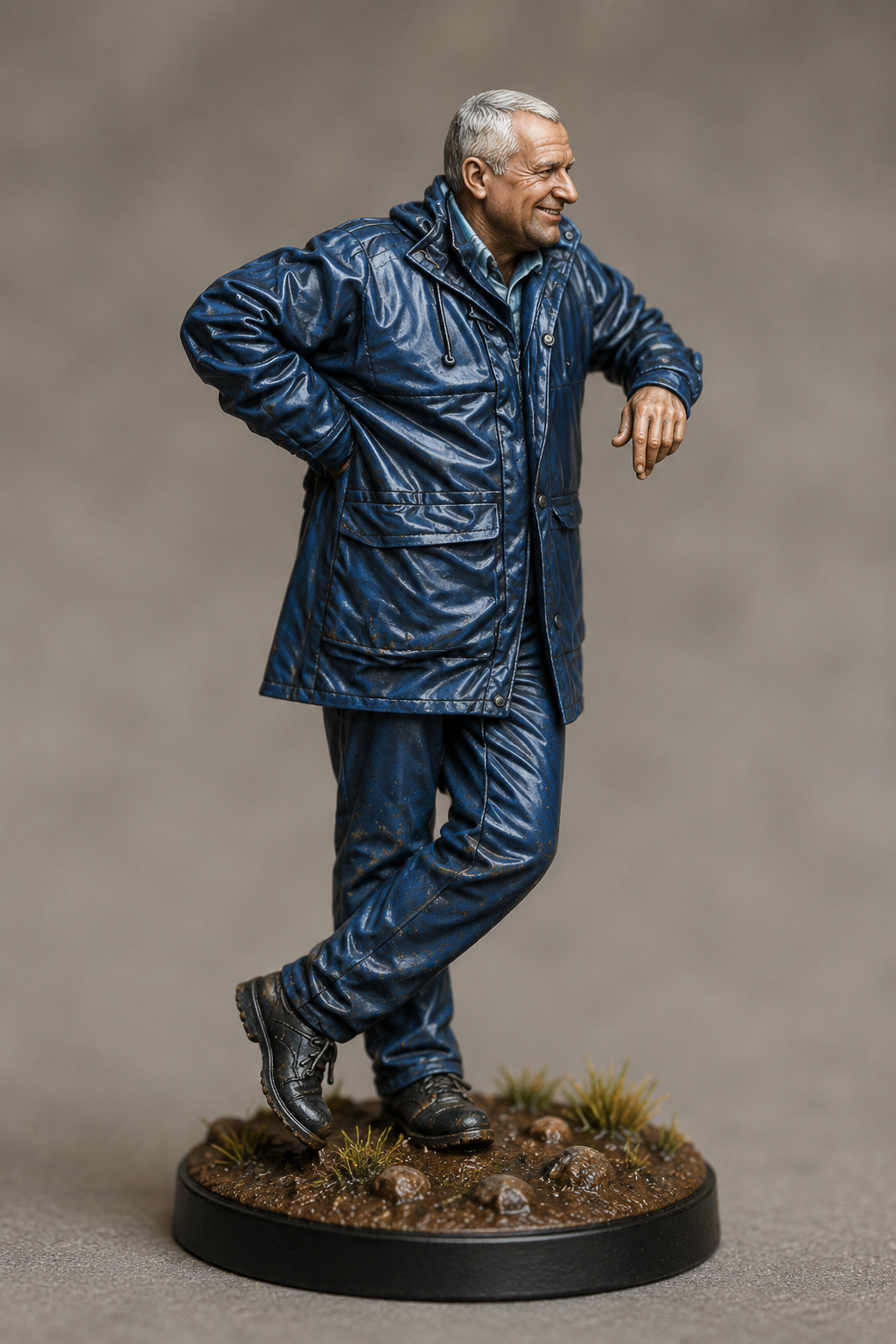 L30 Welsh Country Vet Figure – Unpainted Scale Model Rural Veterinarian Inspired by TV