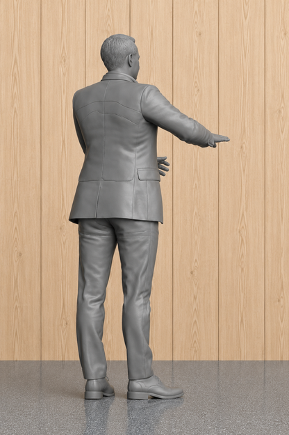 L31 Classic Yorkshire Vet Examining Livestock – Unpainted Scale Model Figure  All Creatures Great and Small