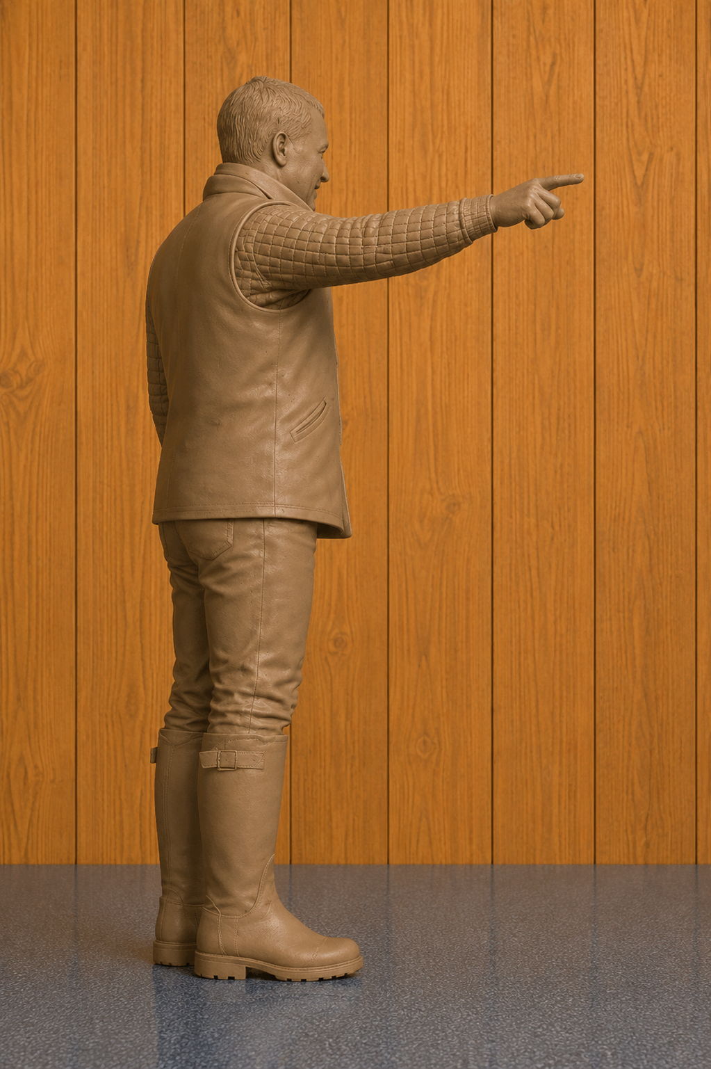 L32 Young Cotswolds Diddly Squat Farmer Unpainted Resin Miniature Figure