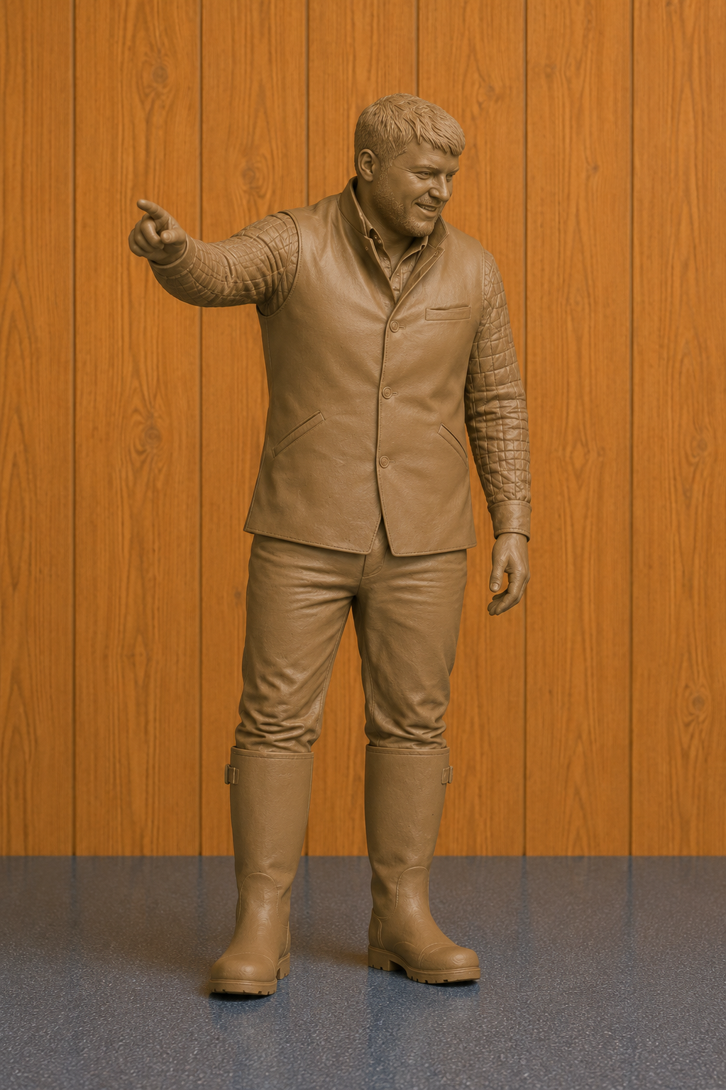L32 Young Cotswolds Diddly Squat Farmer Unpainted Resin Miniature Figure