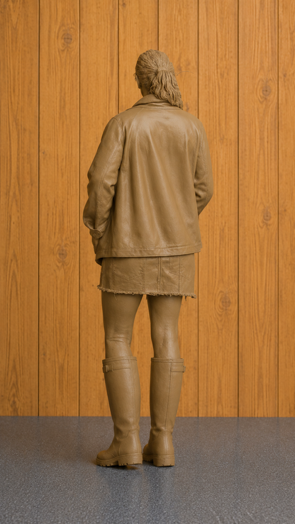 L34 Modern Yorkshire Shepherdess Unpainted Resin Miniature Figure