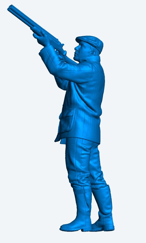 L3 Pull & Aim Shooter Figure – Clay and Game Shooting Sportsman Unpainted