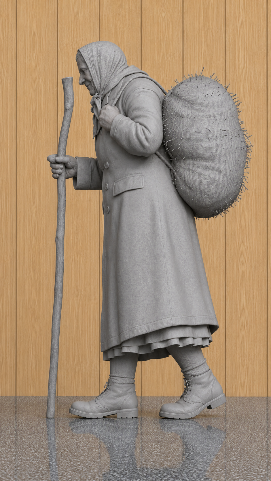 L36 Yorkshire Shepherdess Figure – Unpainted Scale Model Rural Farm Worker James Herriot's All Creatures
