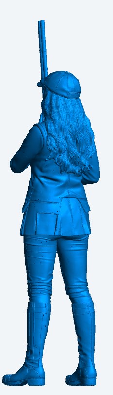 L4 Female Shooter Waiting Figure – Country Sports Lady Shooter Unpainted