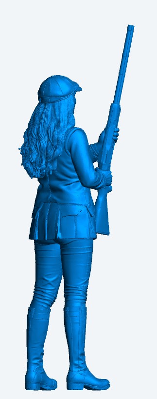 L4 Female Shooter Waiting Figure – Country Sports Lady Shooter Unpainted