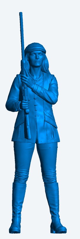 L4 Female Shooter Waiting Figure – Country Sports Lady Shooter Unpainted