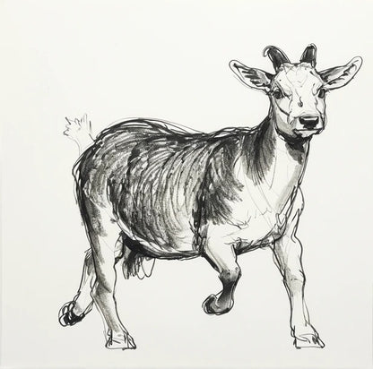 Work in Progress – Diddly Squat Scale model Goats  25 July