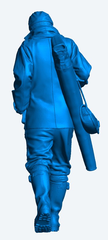 L7 Male Shooter with Gun Bag & Satchel – Country Sports Figure Unpainted