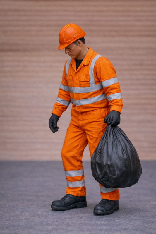 M105 – Refuse Worker Carrying Sack Unpainted