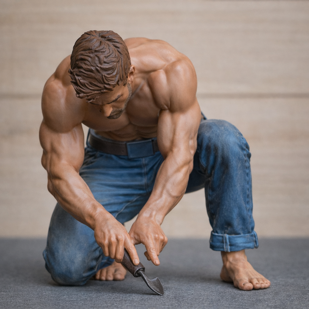 M108 Gardner Figure – Groundsman at Work Unpainted