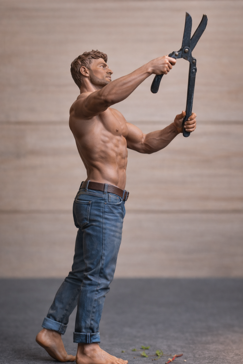 M110 Gardner Figure – Hedge Trimming Groundsman Unpainted