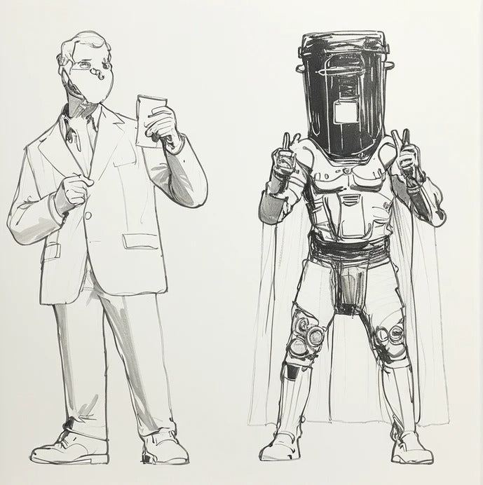 Count Binface & Nigel Farage Concept Figure Sketches | New Concept Art – 07 August 2026