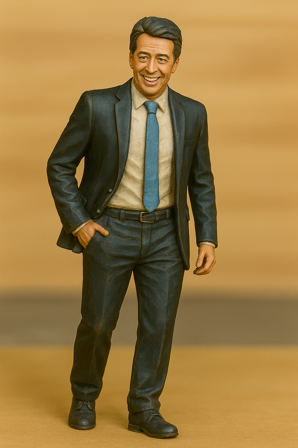 Casual Businessman Walking – Scale Model Figure M19 