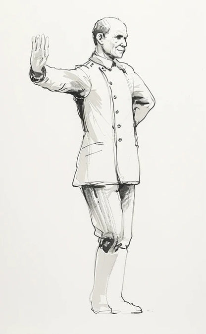 Edwardian Naval Officer Leaning Figure | Jager Hobby M25