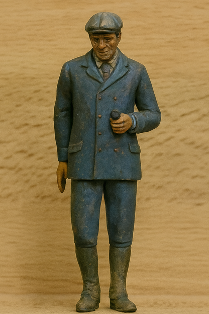 Scale Model Early to Mid-20th Century Gentleman with Compass M29