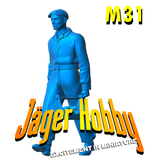 M31 Scale Model Early 20th Century Engineer Workman Figure | Jager Hobby