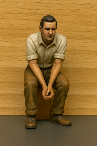 M41 – 1:72 Male  Worker Holding  multi Scale Model Figure
