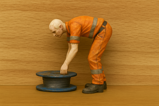 M42 Workman Bending Over – Scale Model Figure