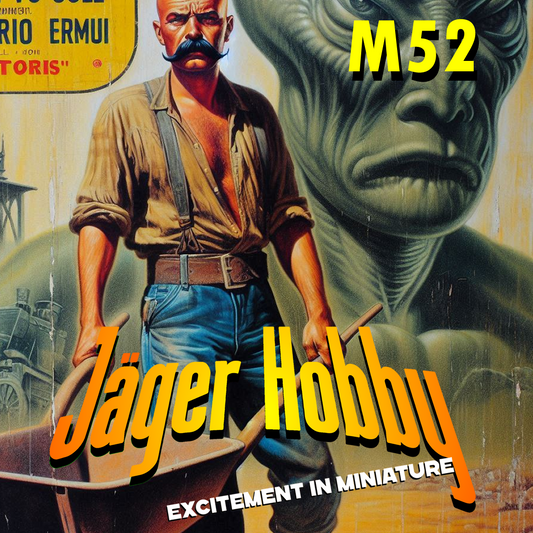 M52 – Man Pushing Wheelbarrow | 1:25 Scale Die-Cast Figure