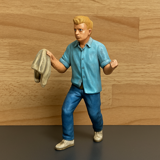 M55 – Man Cheering  1:18 Scale Model Figure M55