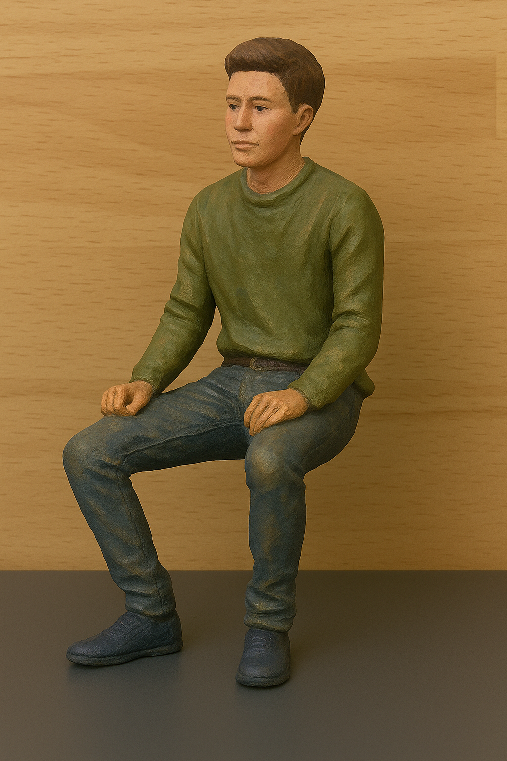 M59 – Young Male Sitting  1:72 Multi Scale