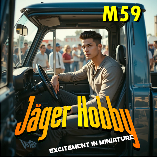 M59 – Young Male Sitting in Truck Cab | 1:72 Scale Modern Tamiya-Compatible Figure