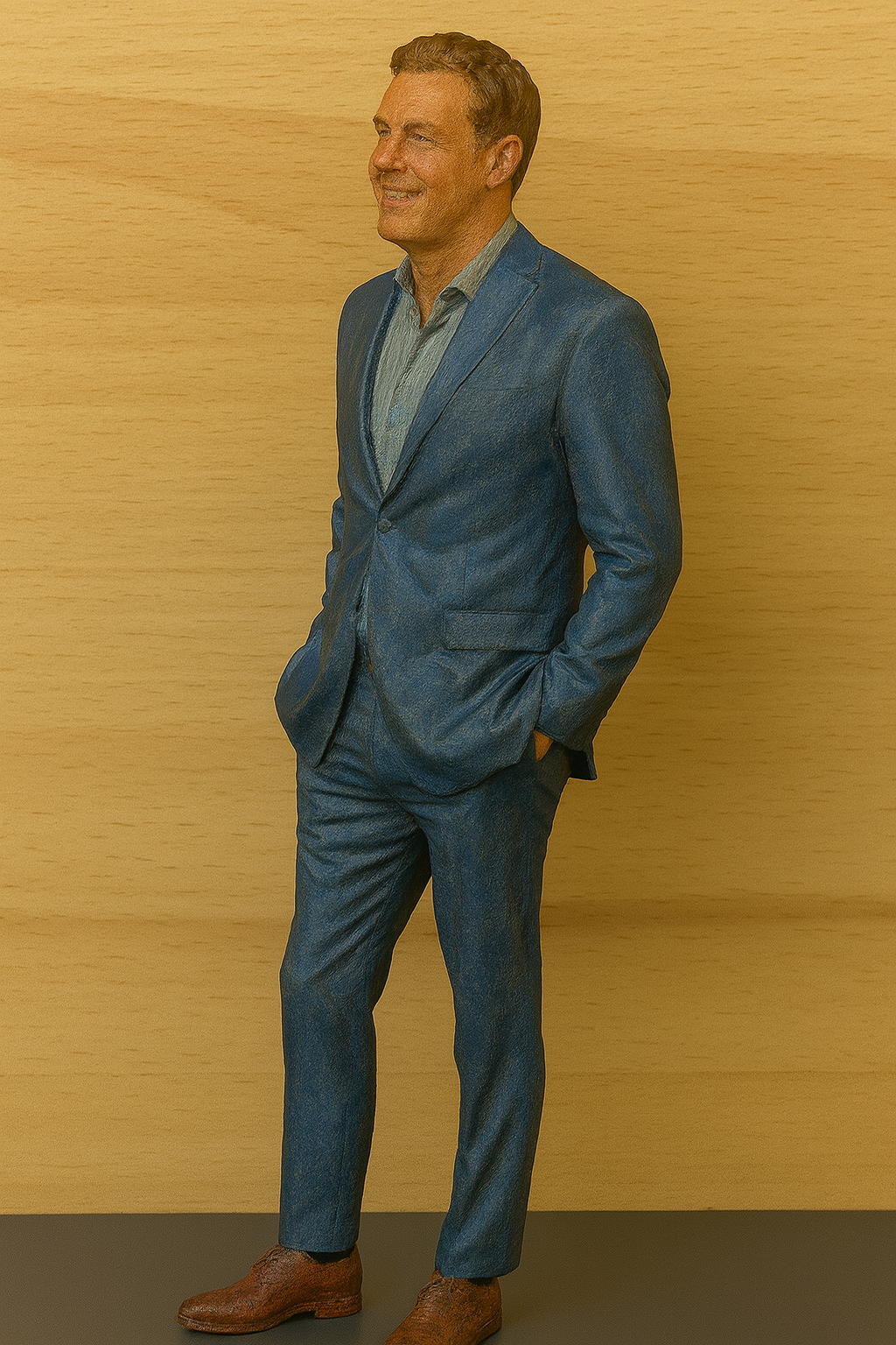 M64 – Young Man in a Smart Suit  1:18 Scale Die-Cast Male Figure