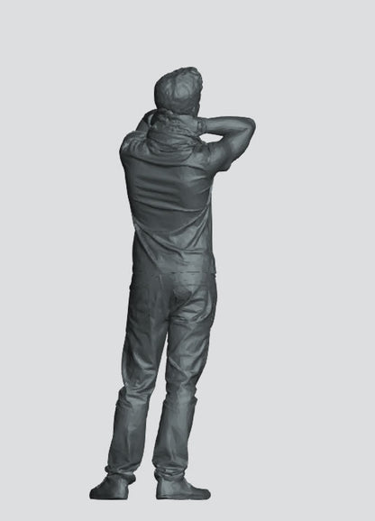 M91 – Scale model Relaxed Young Man Figure (15mm–150mm)
