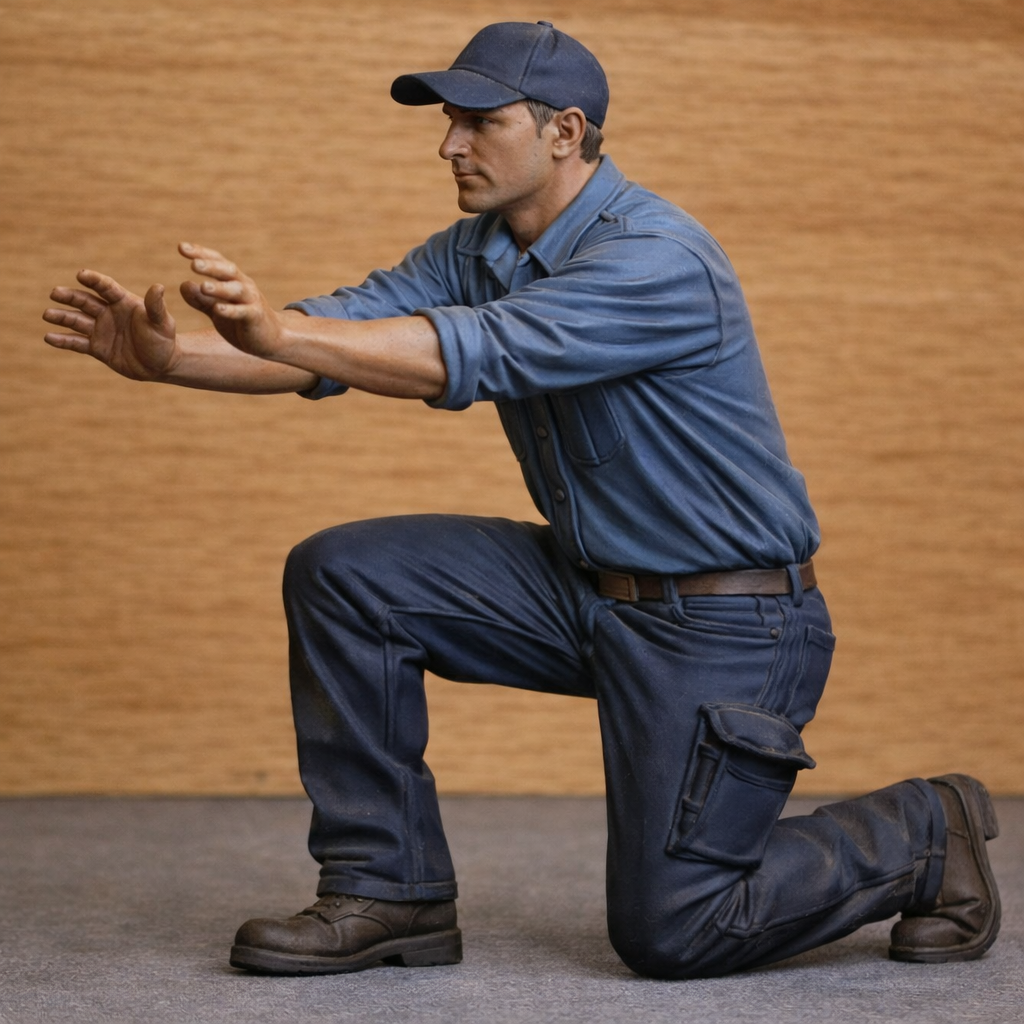 M95 – Kneeling Construction Mechanic Unpainted