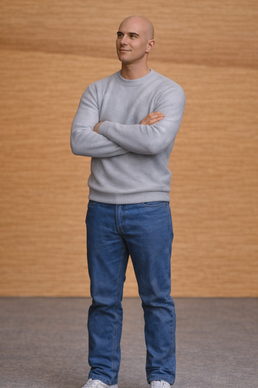 M96 – Casual Standing Male – Arms Folded Unpainted