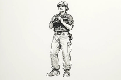 N29 Female Royal Navy Crew Figure – Unpainted Multi-Scale Model