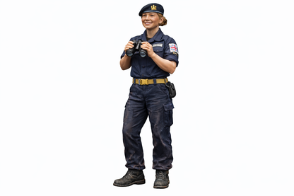 N29 Female Royal Navy Crew Figure – Unpainted Multi-Scale Model