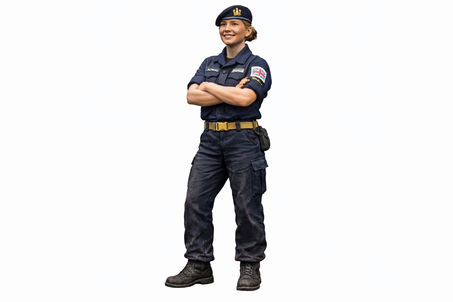 N30 Female Royal Navy Crew Figure – Unpainted Multi-Scale Model