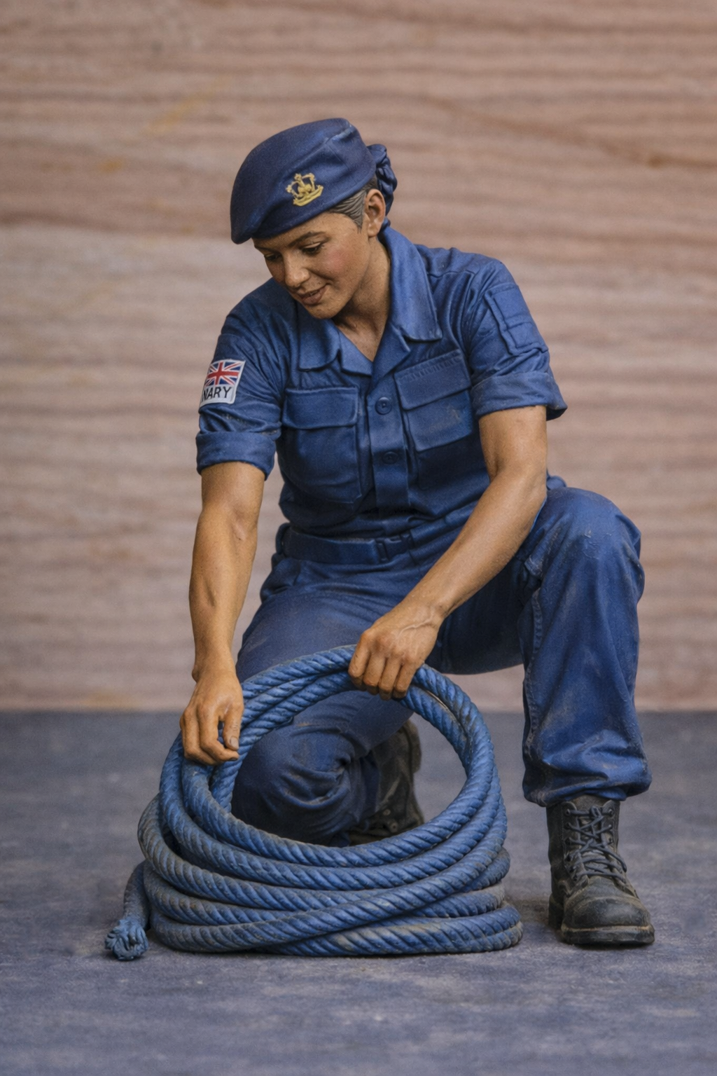 N32 Female Royal Navy Deck Crew Figure – Unpainted Multi-Scale Model
