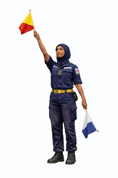 N34 Female Royal Navy Signal Crew Figure (Hijab) – Unpainted Multi-Scale Model