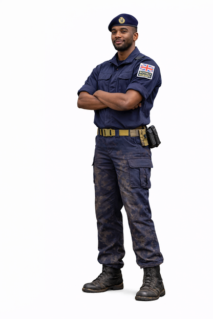 N38 Male Royal Navy Crew Figure – Standing Arms Crossed – Unpainted Multi-Scale Model