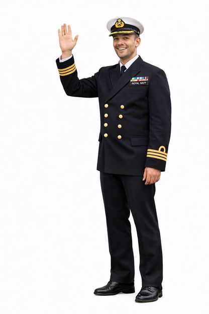 N39 Royal Navy Officer Figure – Ceremonial Uniform – Unpainted Multi-Scale Model