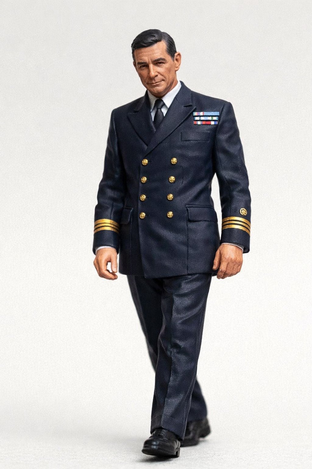 N51 Scale Model Figure – 1960’s Naval Commander “Bond” Walking (Unpainted)