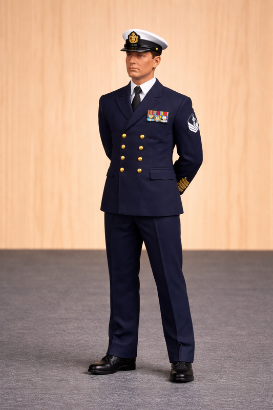 N53 Scale Model Figure – Naval Petty Officer at Ease (Unpainted)