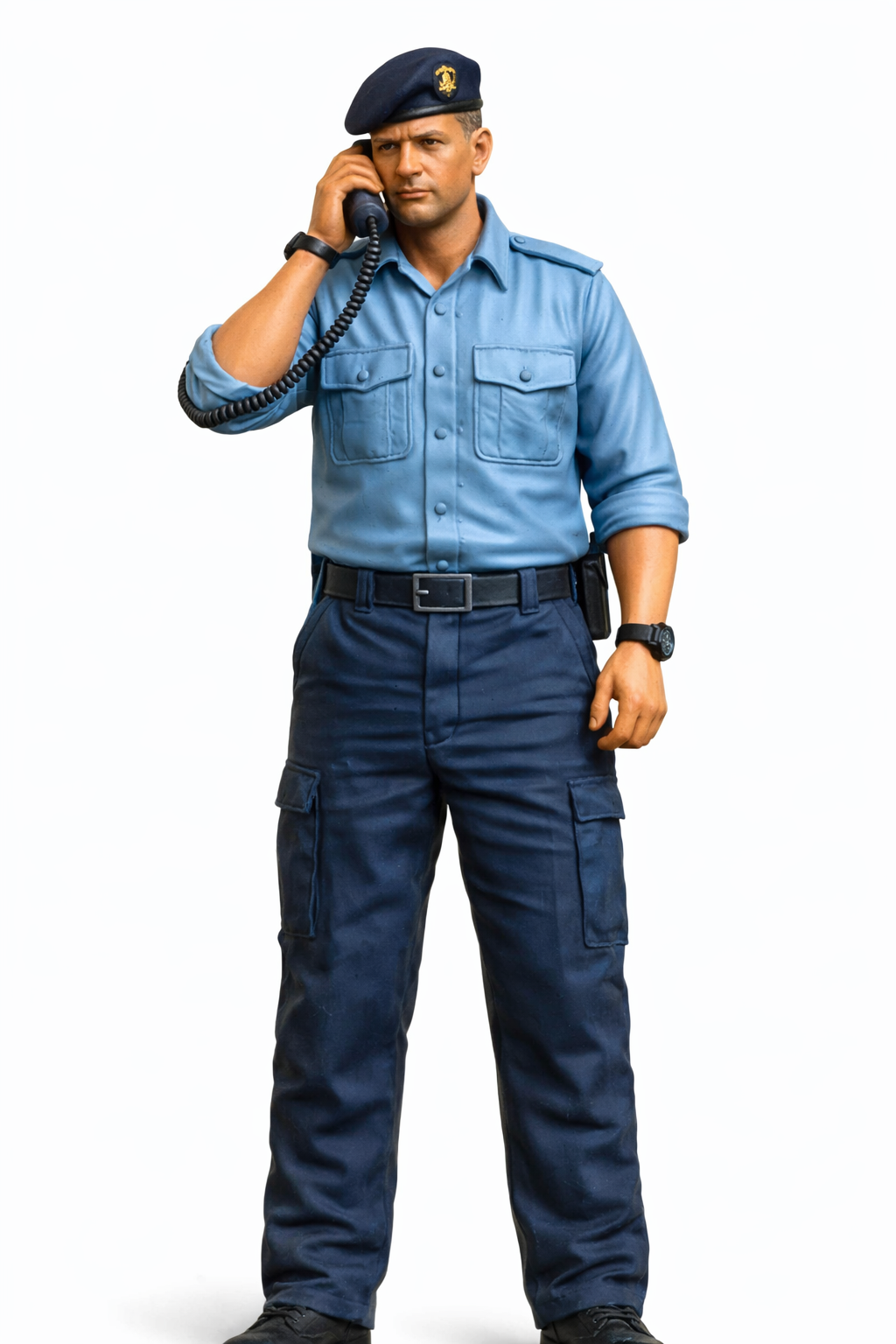 N66 Scale Model Figure – Royal Navy Crewman in Action Working Dress Unpainted