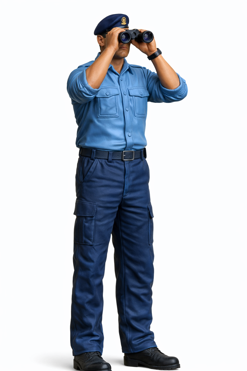 N67 Scale Model Figure – Royal Navy Crewman with Binoculars Cold War AWD, Unpainted