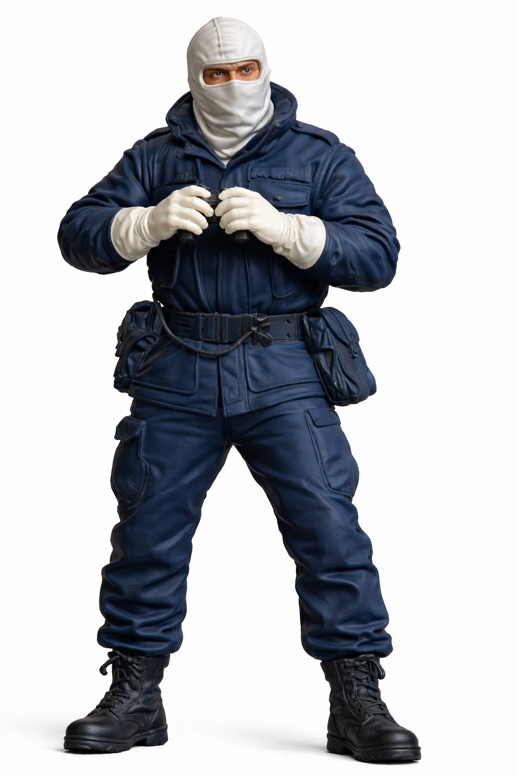 N70 Scale Model Figure – Royal Navy Crewman in Anti-Flash Gear Falklands War Era, Unpainted