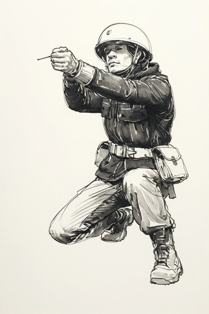 N71 Scale Model Figure – Royal Navy Crewman with Helmet & Anti-Flash Gear Falklands War, Unpainted