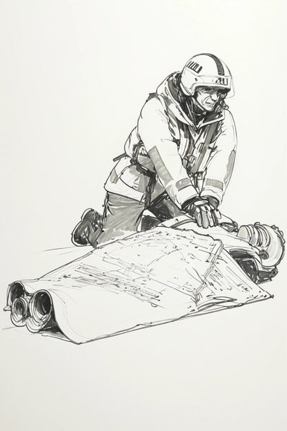 R13 – Rescued Casualty in Lifejacket with Thermal Blanket Unpainted