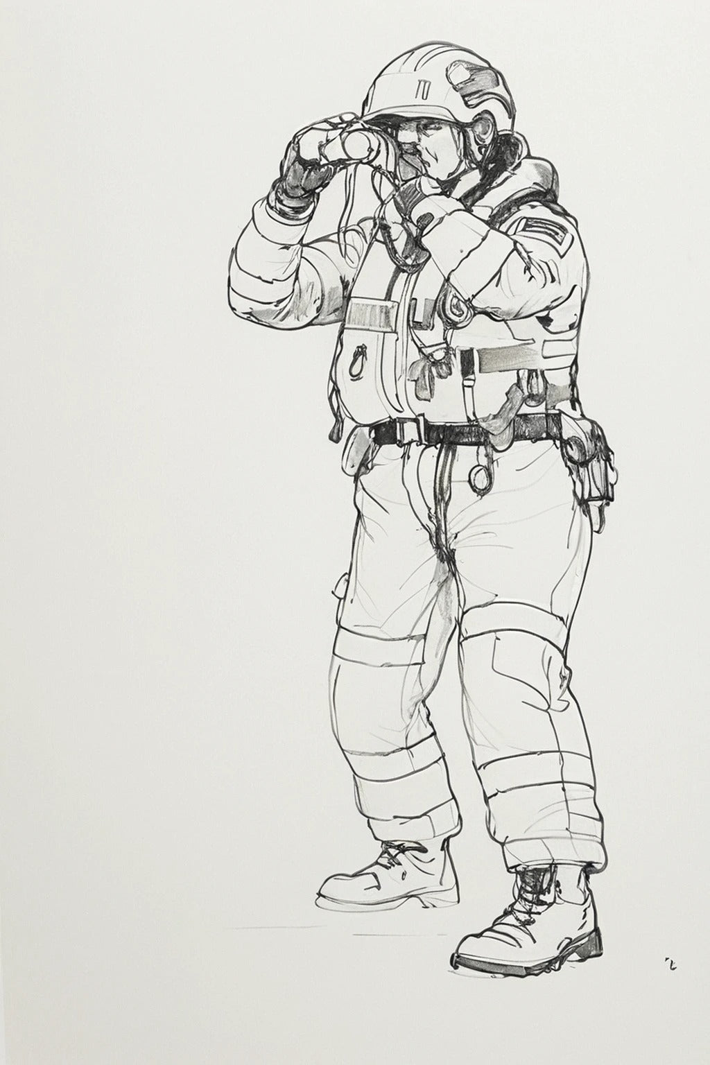 R3 Female RNLI Lifeboat Crew Figure – Lookout | Unpainted Multiscale Model