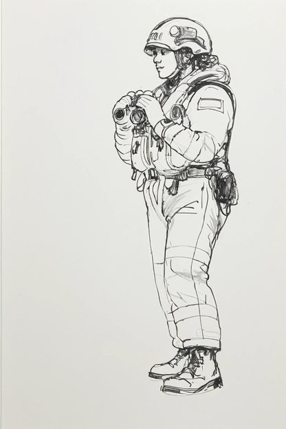 R4 Female RNLI Lifeboat Crew Figure – Relaxed Watch | Unpainted Multiscale Model